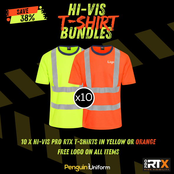 10 x PRO RTX Hi-Vis T-Shirts