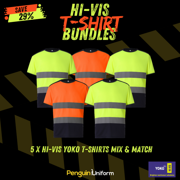 5 x YOKO Hi-Vis T-Shirts