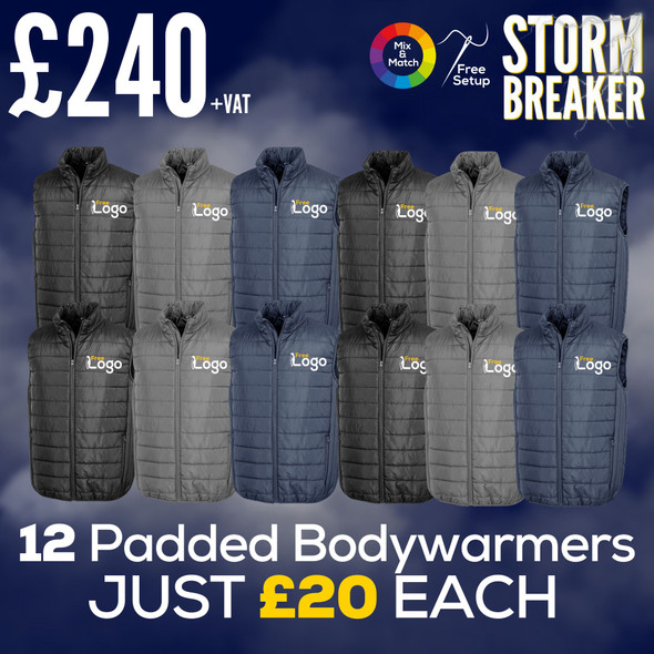 Storm Breaker 12x Padded Bodywarmers