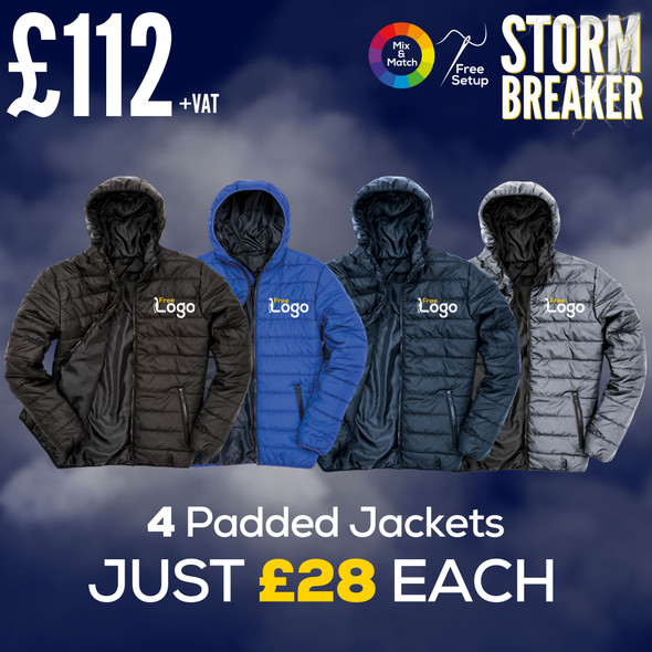 Storm Breaker Deals - 4x Result Soft Padded Jacket