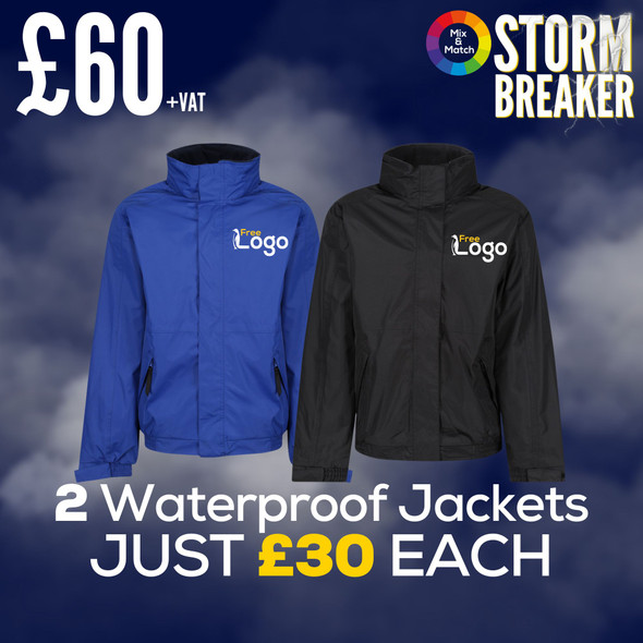Storm Breaker Deal: 2x Waterproof Regatta Dover Jackets