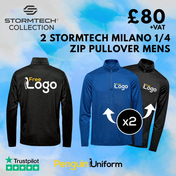 2x Stormtech Milano 1/4 Zip Pullover Mens 2x Stormtech Milano 1/4 Zip Pullover Mens