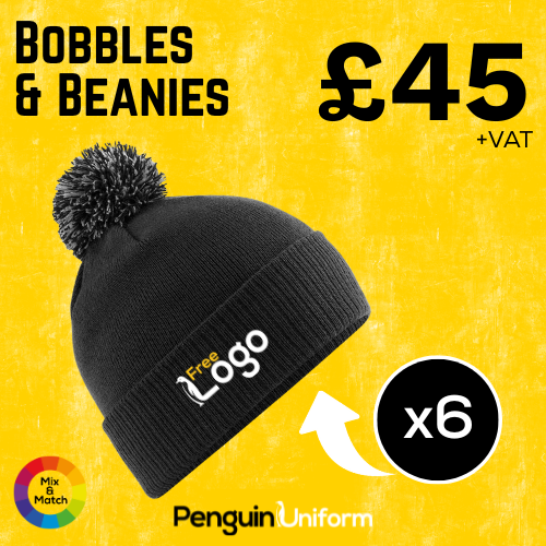 x6 Bobble hats bundle 