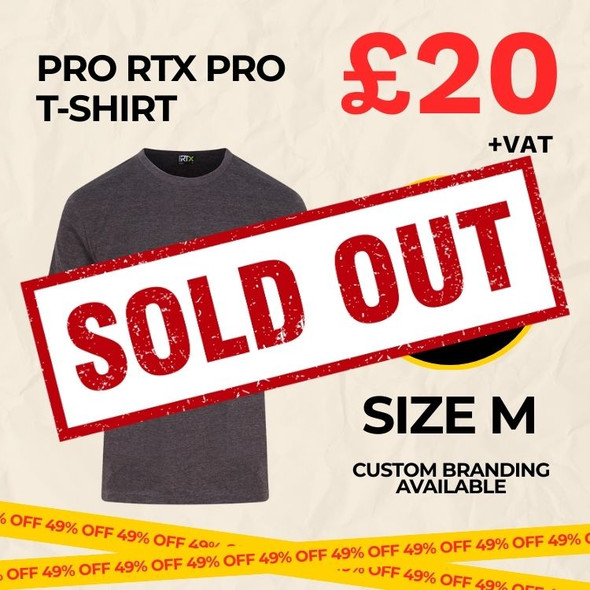 Clearance x5 Charcoal Pro RTX T-Shirts (Size M) SOLD OUT
