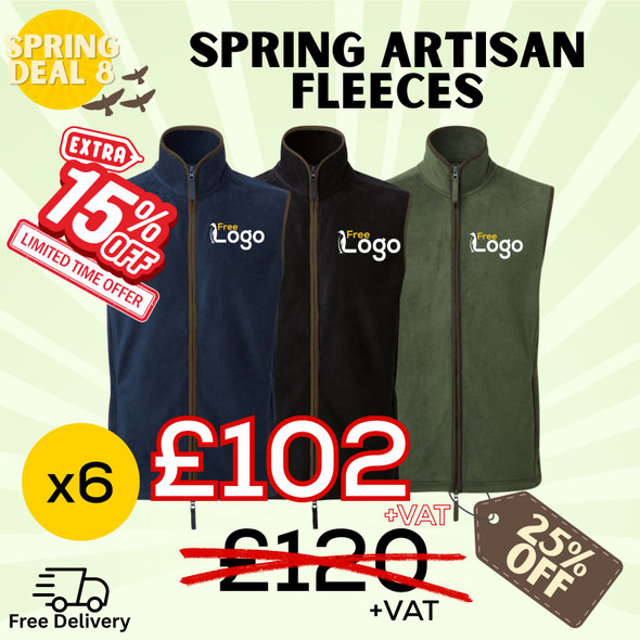 Spring Deals - Artisan Fleeces x6 - 15% off
