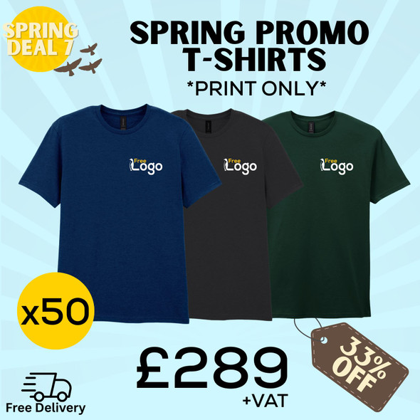 Spring Deals - Promo T-Shirts x50