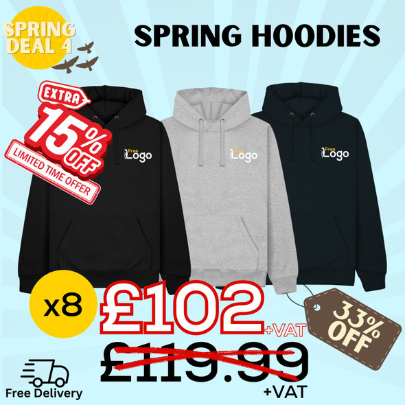 Spring Deals - Meteor Hoodies x8 - 15% Off
