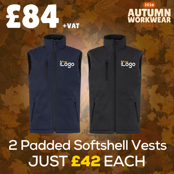 Autumn deals - 2x Padded Softshell Vests