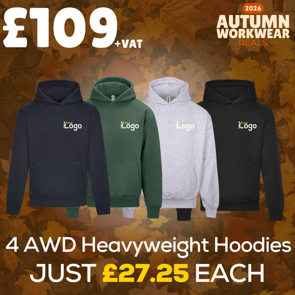 Autumn Deals - 4x AWD Heavyweight Hoodies