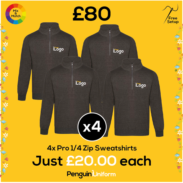Sprind Deals - Pro 1/4 Zip Sweatshirt x4