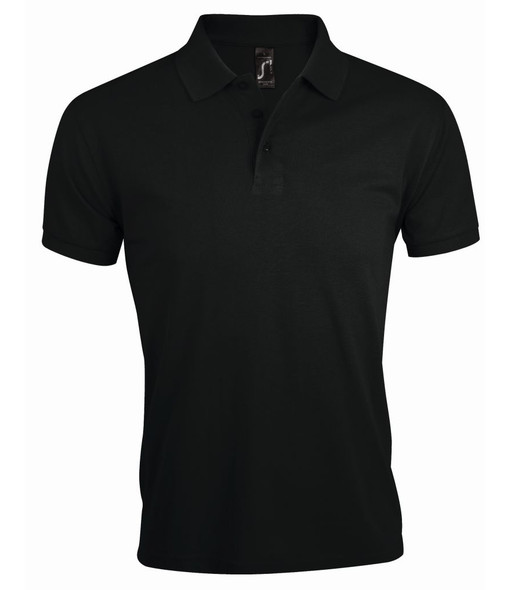 SOL'S Prime Poly/Cotton Piqué Polo Shirt - Black - 10571

