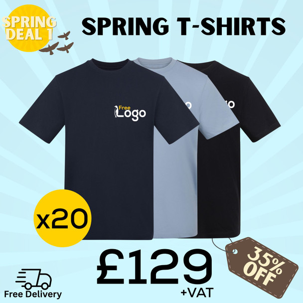 Spring Deals - AWDis 180 T-Shirts x20
