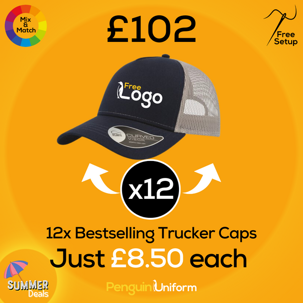 Summer Deal - 12x Bestselling Trucker Cap 