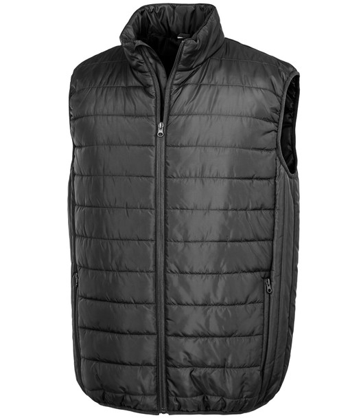 Black Result Padded Bodywarmer