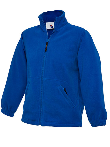 Childrens Classic Full Zip Fleece Jacket - Royal Blue - UC603