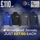 Storm Breaker Deal: 4x Waterproof Regatta Dover Jackets