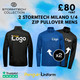 2x Stormtech Milano 1/4 Zip Pullover Mens