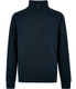 Kustom Kit Regular Fit 1/4 Zip Piqué Sweatshirt - Navy