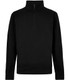 Kustom Kit Regular Fit 1/4 Zip Piqué Sweatshirt - Black