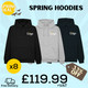 Spring Deals - Meteor Hoodies x8 