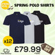 Spring Deals - Pro Polo Shirts x12
