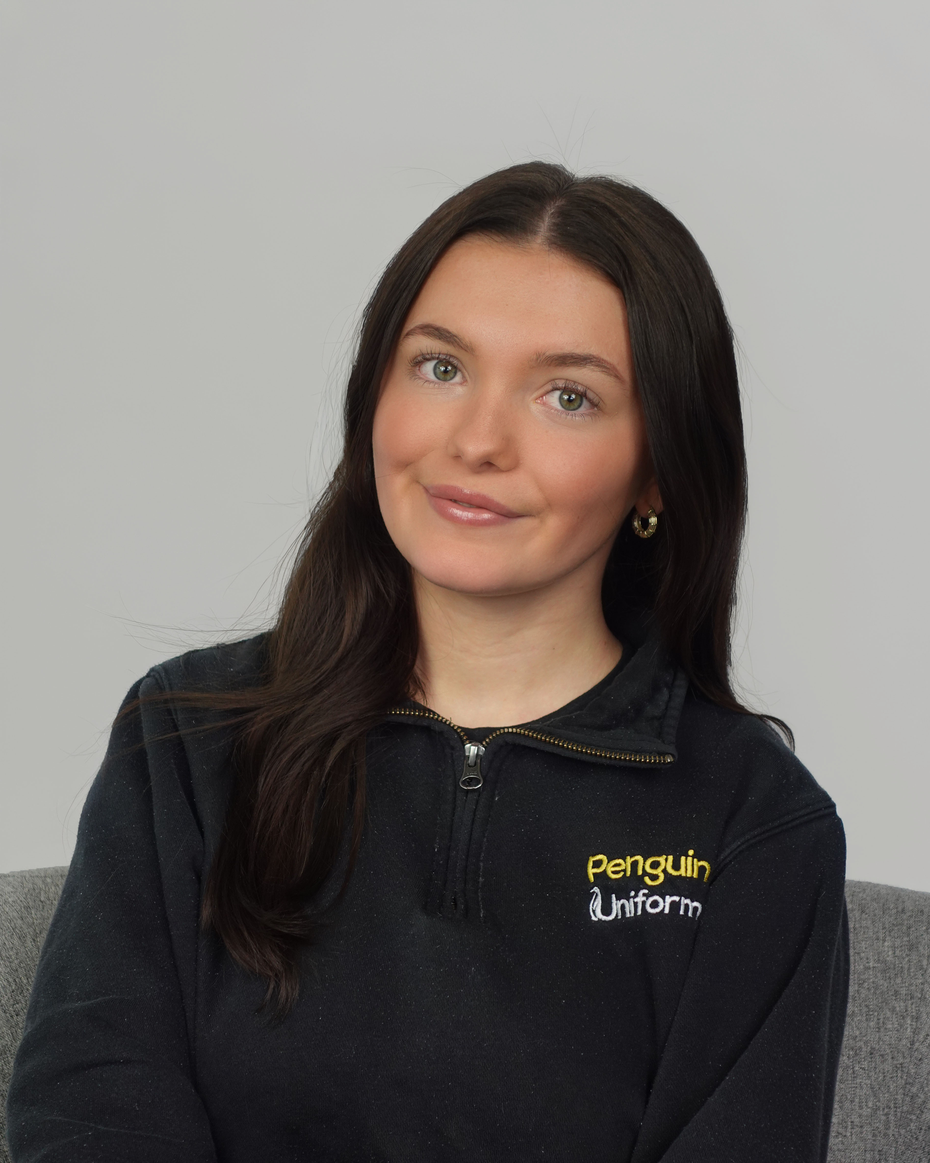 Katie close-up – Penguin Uniform