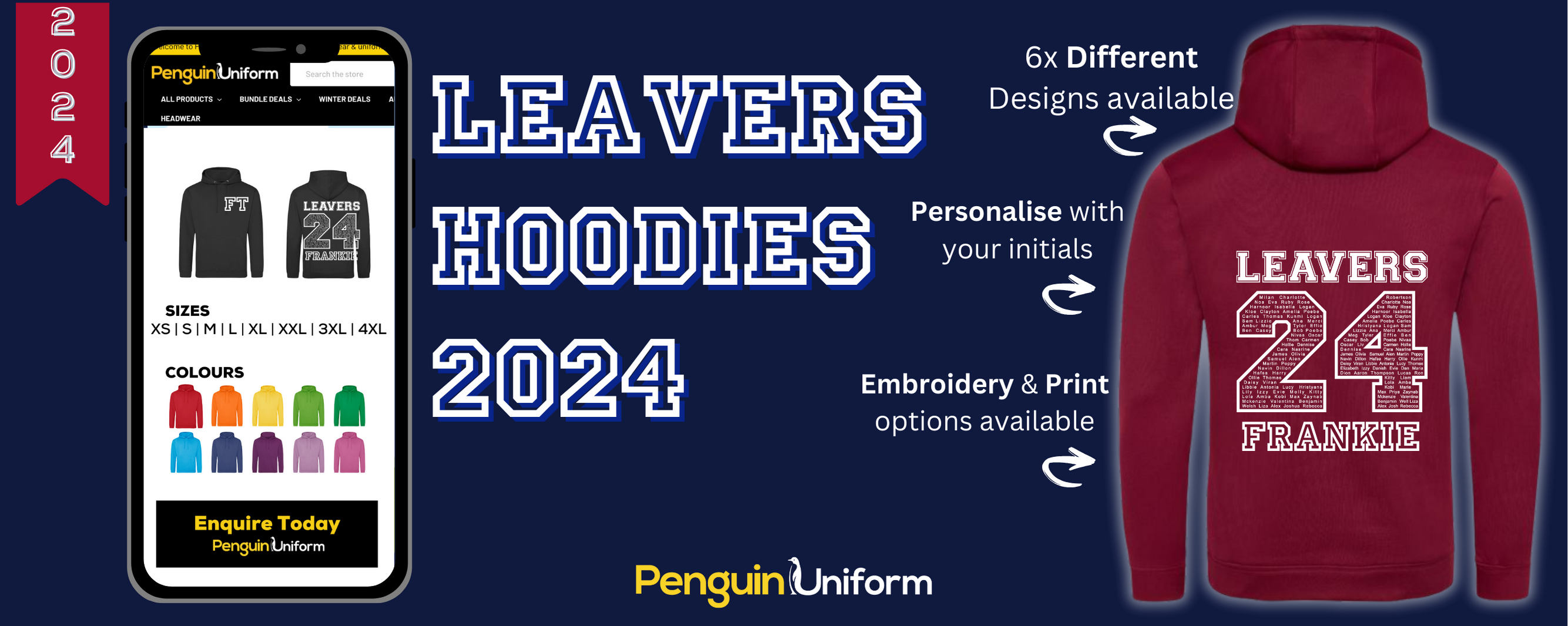 Leavers Hoodies 2024 | Penguin Uniform