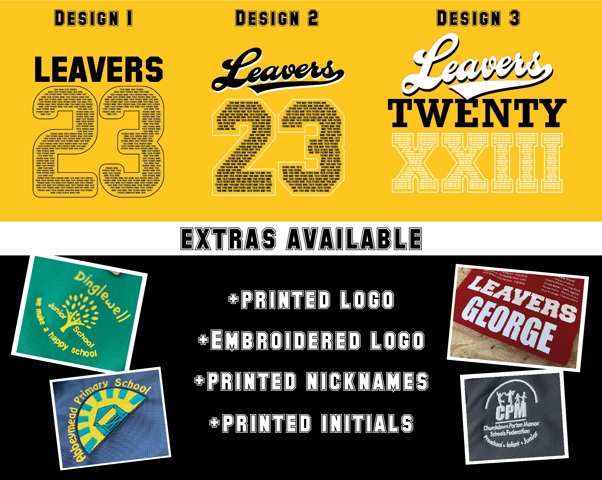 Leavers 2023 - Design Options