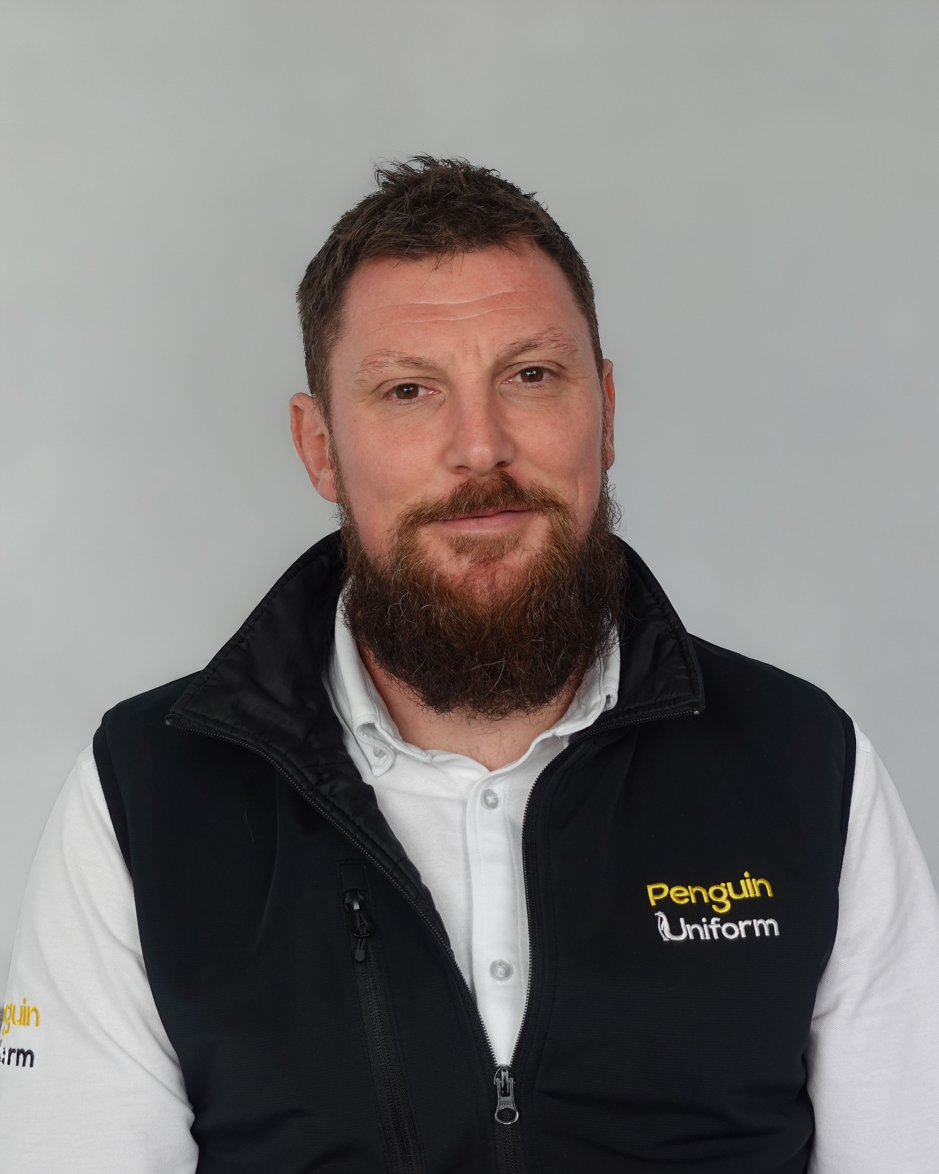 Stuart Innes close-up – Penguin Uniform