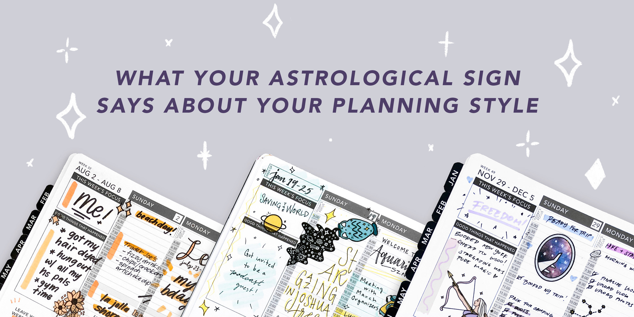 12 Passion Planner Layouts Based on Your Zodiac Sign