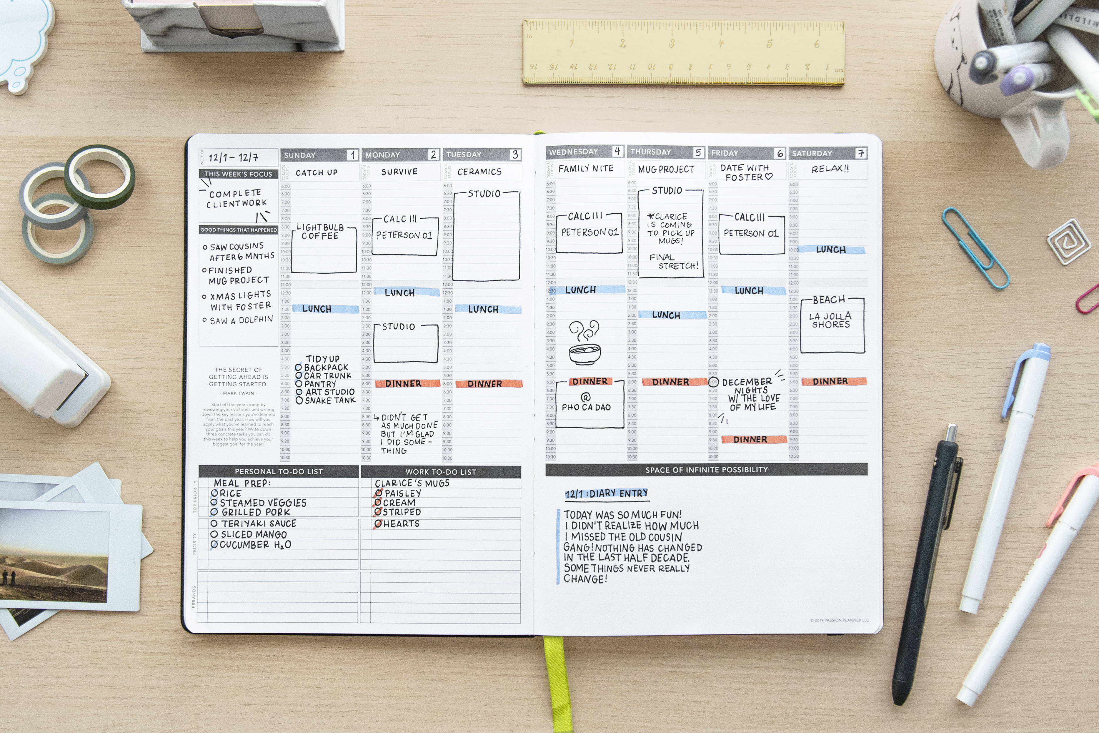 Undated Birds & Bees Rose Gold