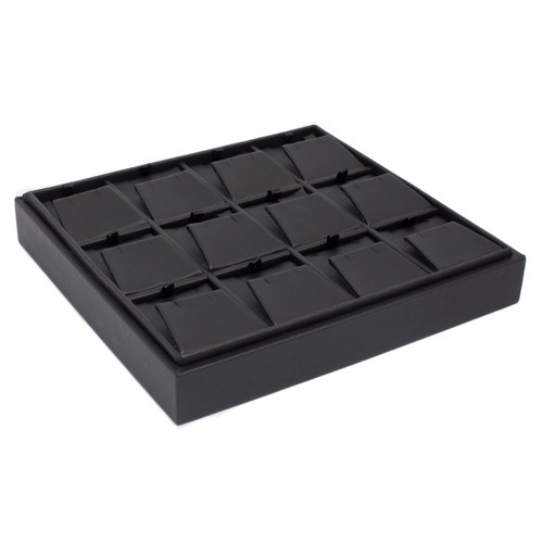 Stackable Leatherette Tray for 12 Pendant/Earrings