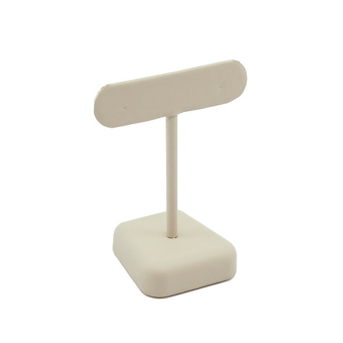 Short T-shaped Leatherette Earring Stand