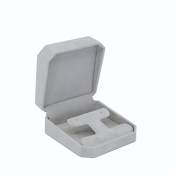 Octagonal Suede Drop Earring Box