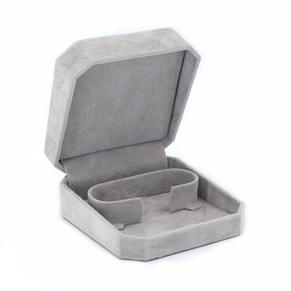 Octagonal Suede Bangle Box