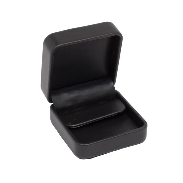 Round Corner Leatherette Clip Earring Box