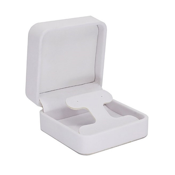 Round Corner Leatherette Drop Earring Box