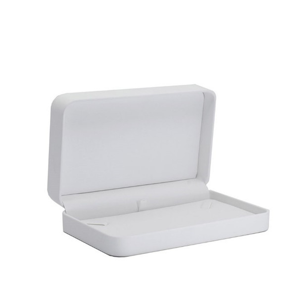 Round Corner Leatherette Small Necklace Box