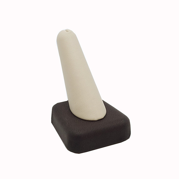 Two Tone Leatherette Ring "Finger" Stand