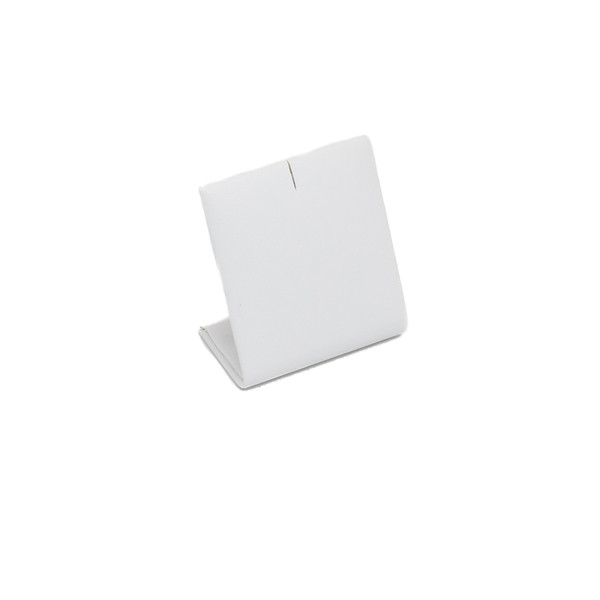 White Leatherette Charm Stand