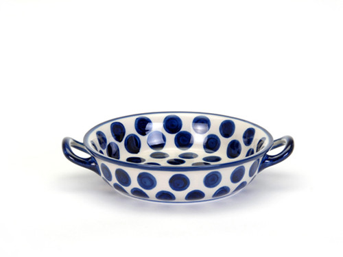 blue and white oven dish