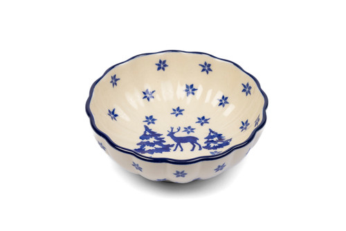 Frilled Dish (small) (Reindeer)