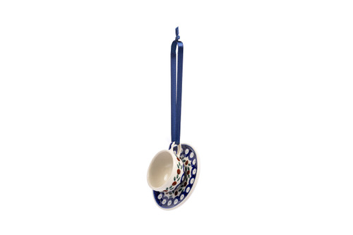 Hanging Cup & Saucer (Flower Tendril)