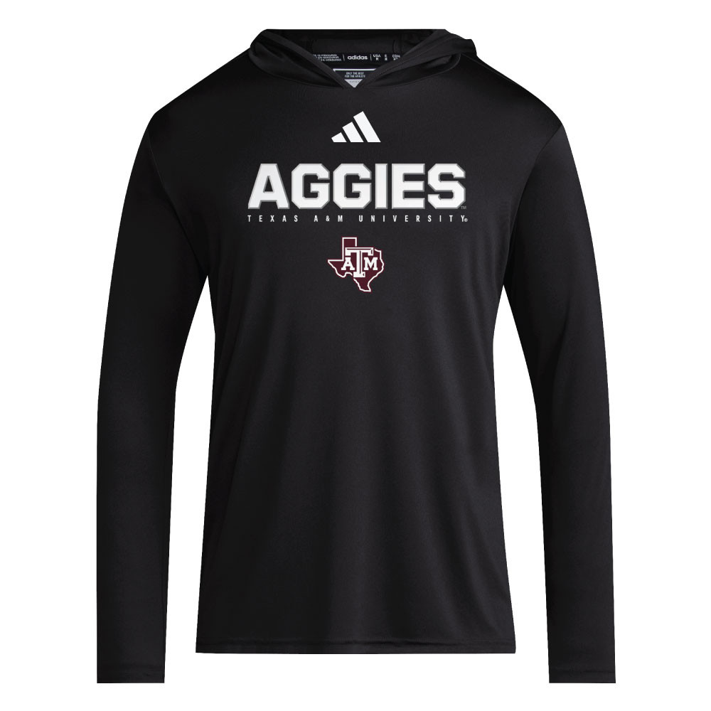 Adidas Men's Long Sleeve Designed Training Hoodie Tee Maroon U