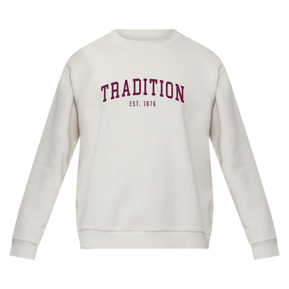 lululemon Men's Ivory Steady State Crew - Tradition Embroidered