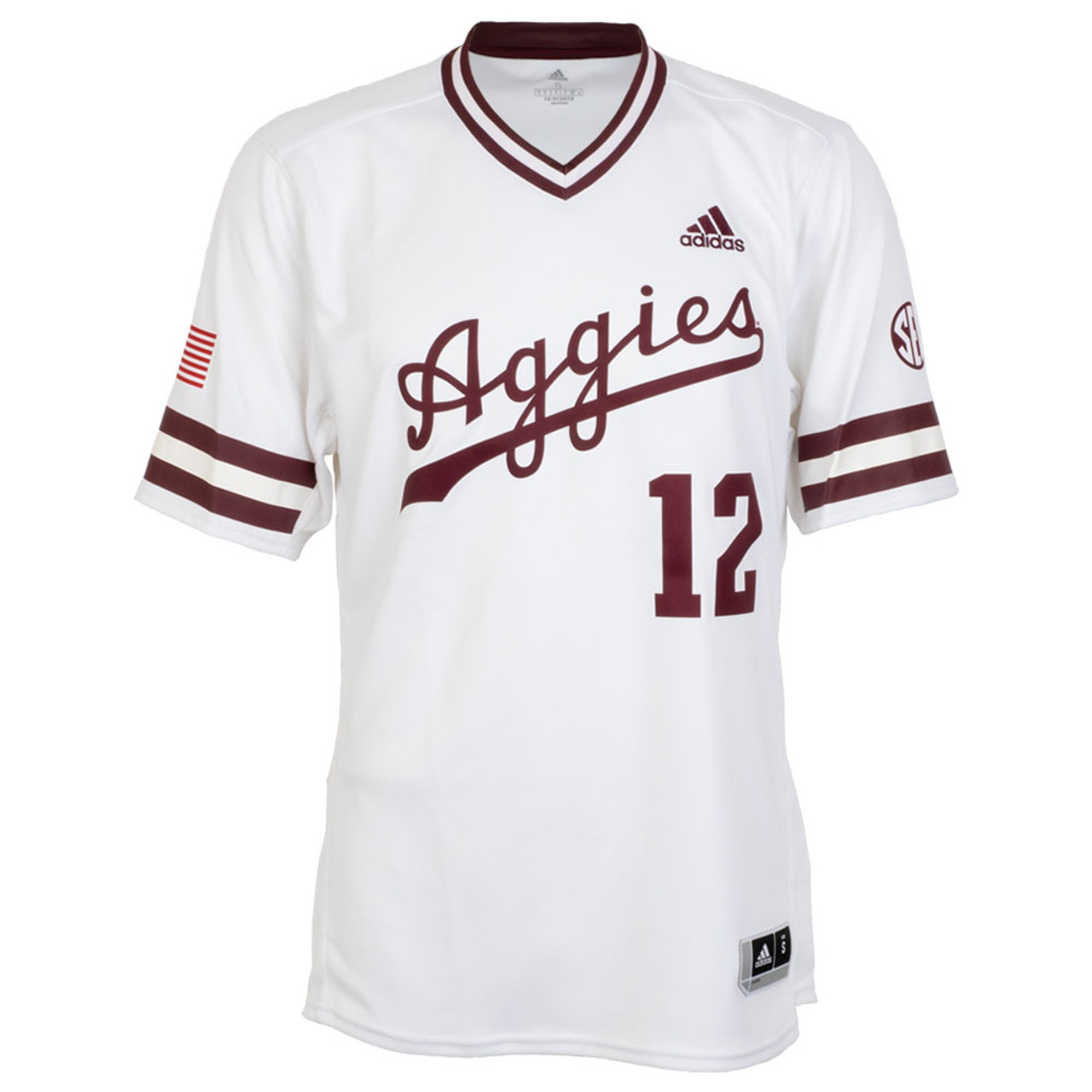 Adidas Men's White Script Replica Baseball Jersey