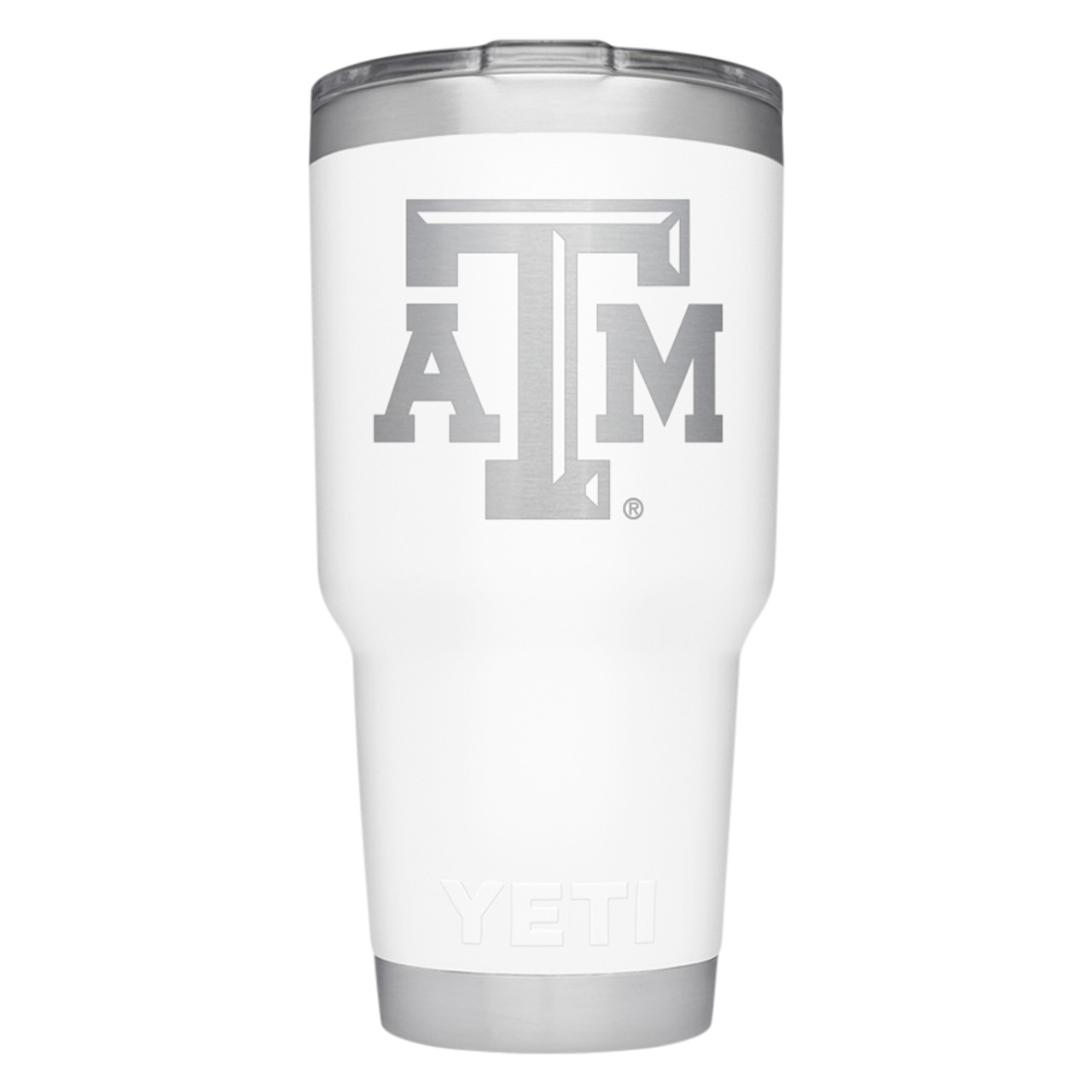 Yeti White 30 Ounce Logo Tumbler - Maroon U