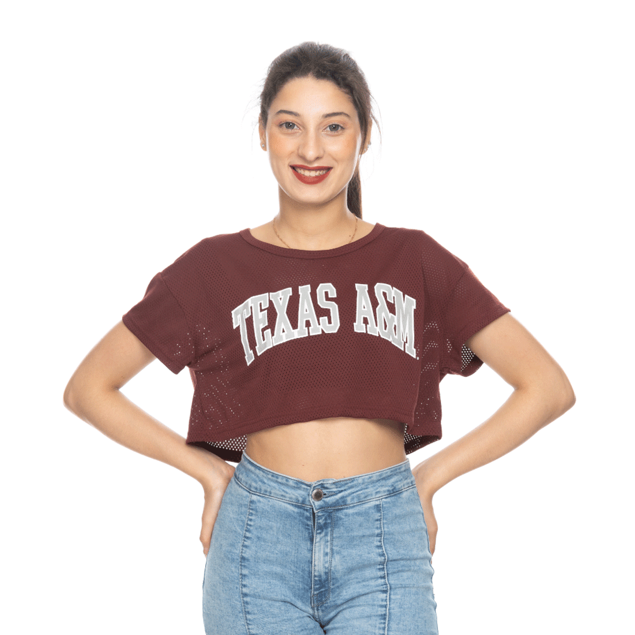 Woman's Cropped Mesh Jersey