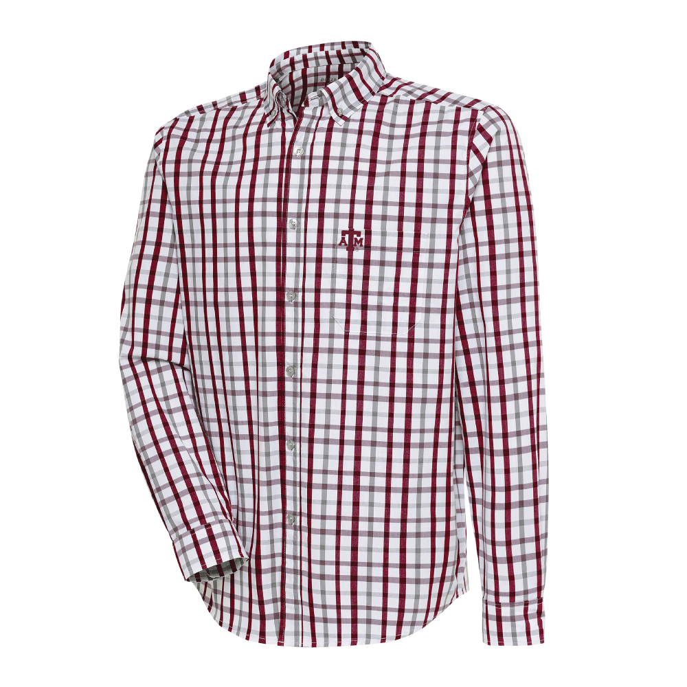 antigua texas longhorns flight long sleeve dress shirt FLIGHT LONG SLEEVE WOVEN MEN'S
