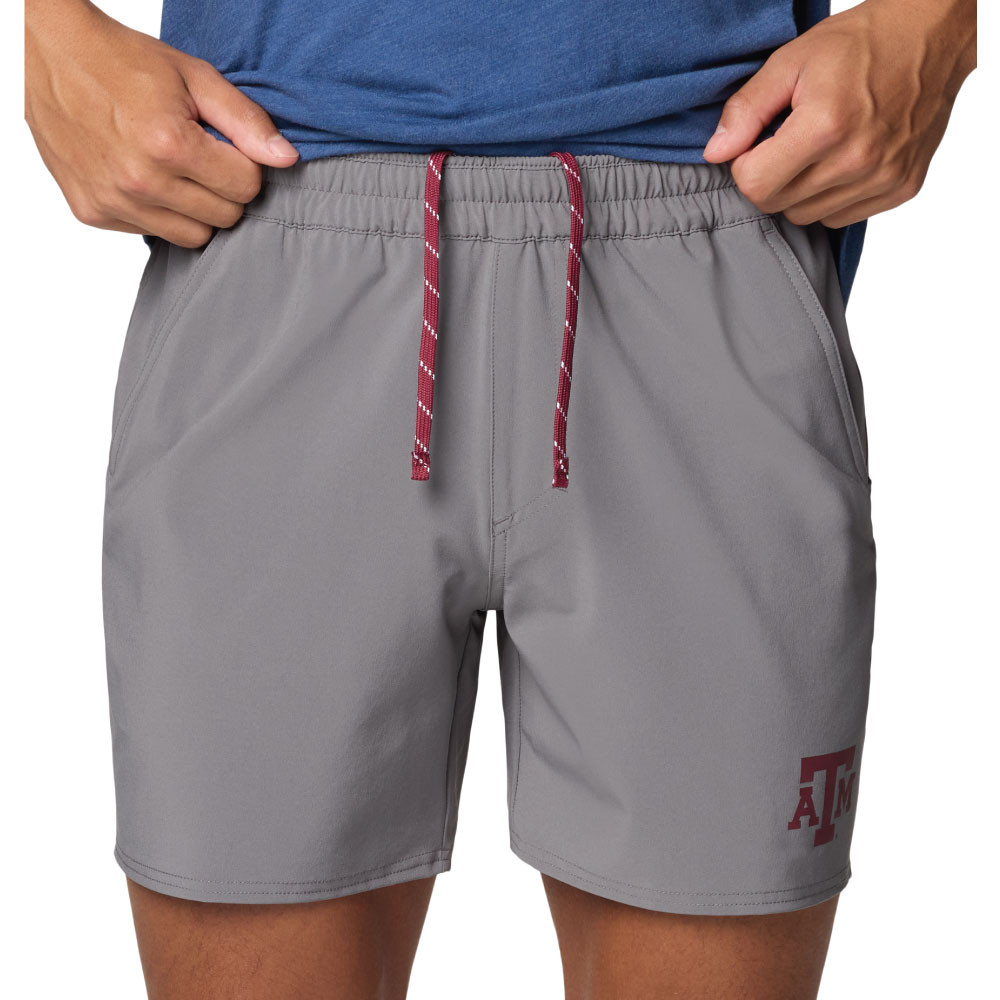 Columbia Men's City Grey CLG Terminal Roamer Stretch Shorts - Maroon U